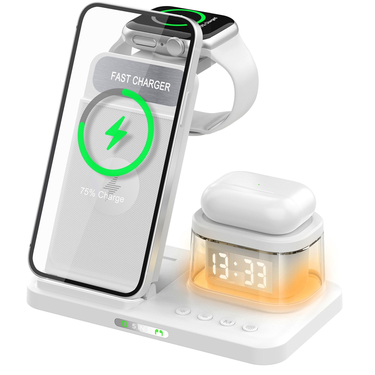 Fast charging wireless charging folding five in one wireless charging mobile phone charging